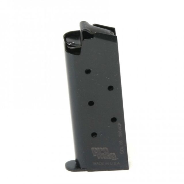  Mag Colt Mustang / Pocketlite .380 ACP Pistol Magazine Steel Blue 6 Round COL 05-6RD Ammo