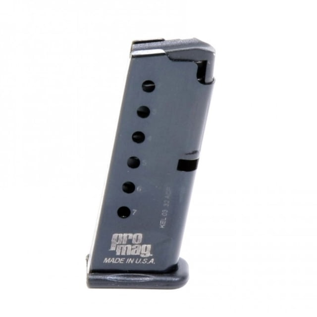  Mag Kel-Tec P-32 .32 ACP Pistol Magazine Steel Blue 7 Round KEL 03-7RD Ammo