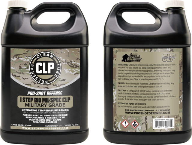 Pro-Shot 1 Step BIO Mil-Spec CLP Gallon Jug 1 Gallon 1Step BIO Mil-Spec-GAL - Pro-Shot
