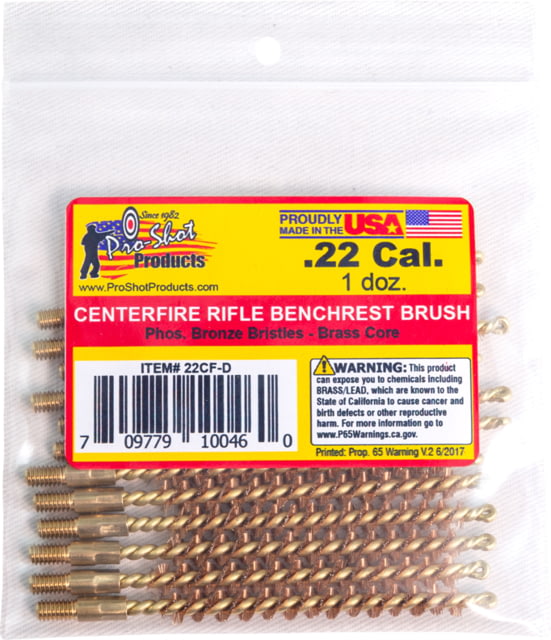 Pro-Shot .22 Caliber Centerfire Brush Dozen Pack 12 Quantity