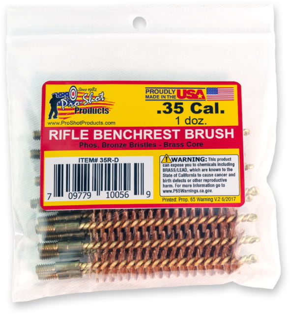 Pro-Shot .35 / 9mm Pistol Caliber Carbine / Rifle Brush Dozen Pack 12 Quantity - Pro-Shot