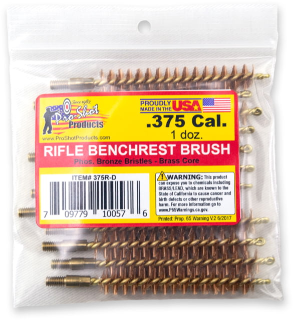 Pro-Shot .375 Caliber Rifle Brush Dozen Pack 12 Quantity - Pro-Shot