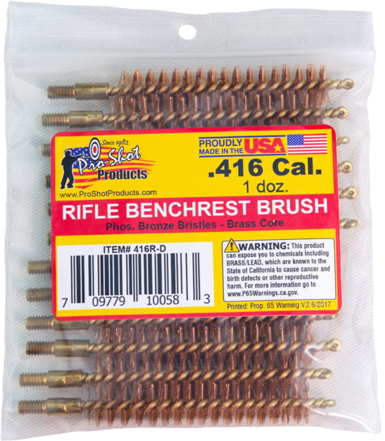 Pro-Shot .416 Caliber Rifle Brush Dozen Pack 12 Quantity - Pro-Shot