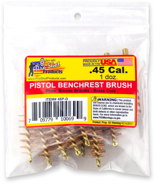Pro-Shot .45 Caliber Rifle Brush Dozen Pack 12 Quantity - Pro-Shot
