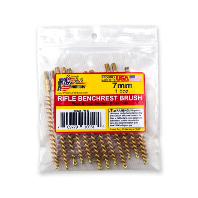 Pro-Shot 7mm Rifle Brush Dozen Pack 12 Quantity