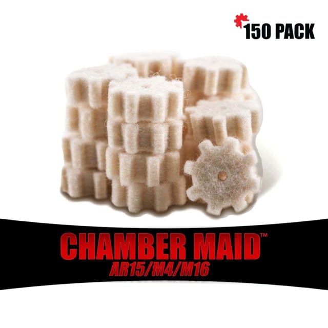 Pro-Shot Chamber Maid 5.56mm/.223 Cal. Chamber Star Swabs 150 Pack White
