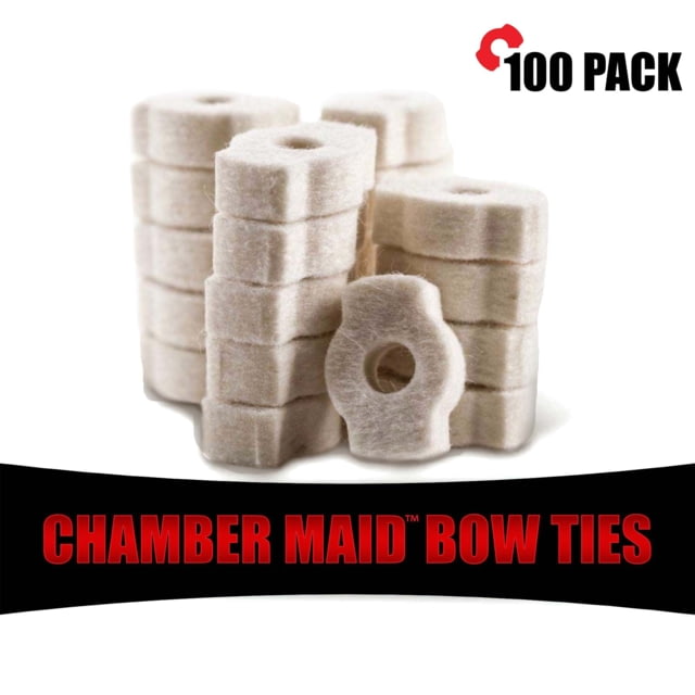 Pro-Shot Chamber Maid Bow Tie Cleaning Swabs 100 Pack White - Pro-Shot