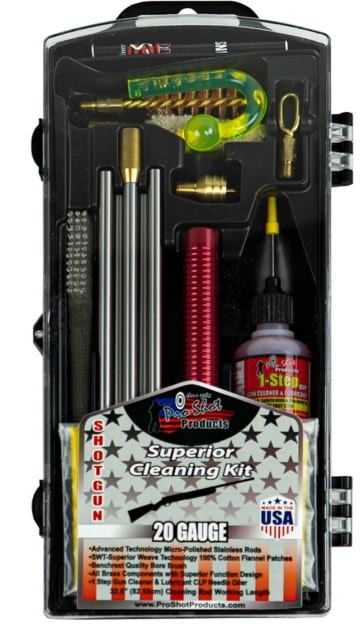Pro-Shot Pro-Shot Shotgun Classic Box Gun Cleaning Kit 20 Gauge Stainless Steel - $52.89 at Optics Planet