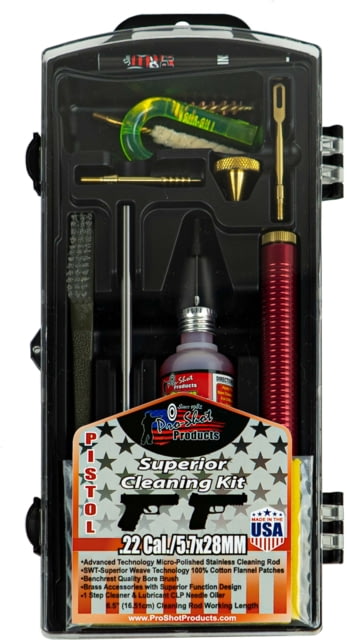 Pro-Shot Pistol Classic Box Gun Cleaning Kit .22 Cal Stainless Steel