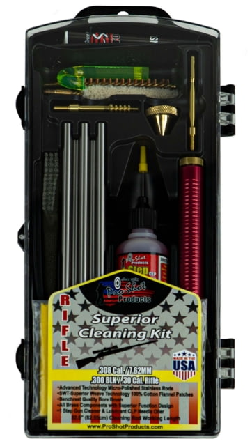 Pro-Shot Rifle Classic Box Gun Cleaning Kit .30 Cal/7.62mm Stainless Steel