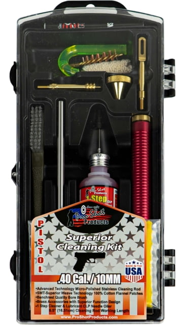 Pro-Shot Pistol Classic Box Gun Cleaning Kit .40 S&W/10mm Stainless Steel