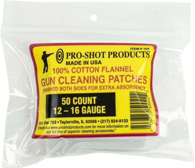 Pro-Shot Cotton Flannel Patches 100 Count