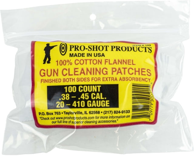 Pro-Shot Cotton Flannel Patches 100 Count