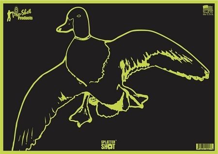 Pro-Shot Splatter Shot 12 x 18 Pre Hunt Series - Duck Heavy Tag Paper Green Black Pack of 8 - Pro-Shot