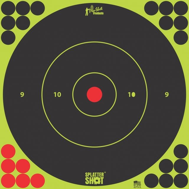 Pro-Shot Splatter Shot Bullseye / 60 Target Green 6in - Pro-Shot