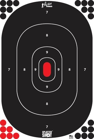 Pro-Shot Splatter Shot Silhouette Inserts Peel And Stick 12 Pack - Pro-Shot