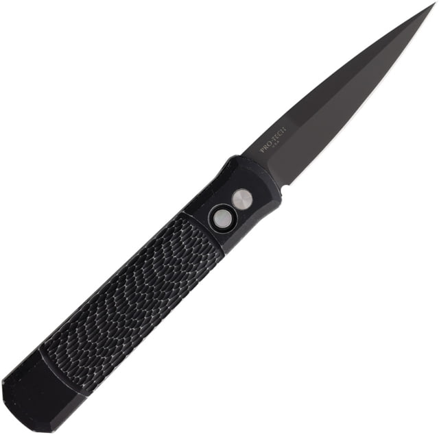 Pro Tech Knives Auto Godfather Button Lock BW PTK - Pro Tech Knives