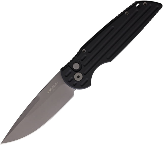 Pro Tech Knives Auto  Button Lock Black PTK - Pro Tech Knives