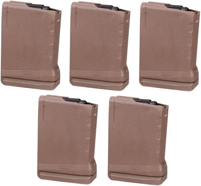 Mag AR-15 10-Round 5.56 Rollermag Magazine W/Roller Follower Polymer Flat Dark Earth 5-Pack Ammo