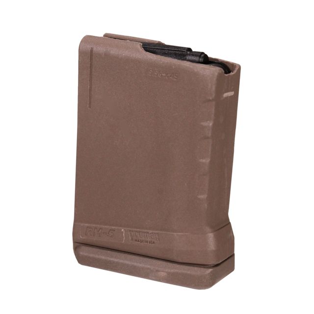 Mag AR-15 5-Round 5.56mm Rollermag Magazine W/Roller Follower Polymer Flat Dark Earth Ammo