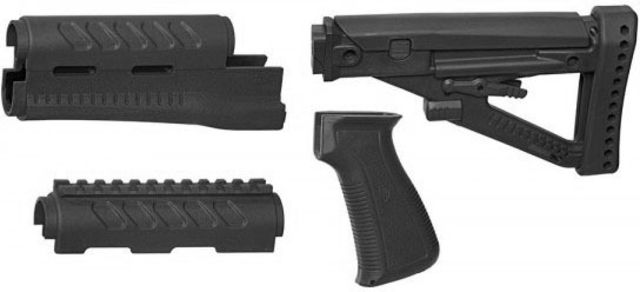 ProMag Archangel OPFOR Yugo PAP AK Furniture Kit w/Buttstock/Forend/Pistol Grip Polymer Black - Promag