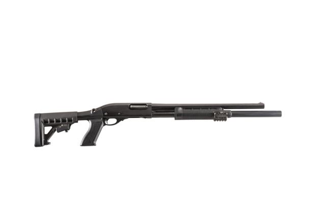 ProMag Archangel Tactical Shotgun Stock System for Remington  Gauge w/Receiver Mount Shell CarrierPolymer Black - Promag