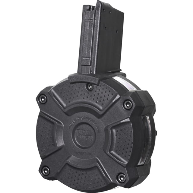 Mag AR-15 .223 Rem/5.56x45mm Drum Rifle Magazine W/ Capacity Window 65 Round Black 1 Pack DuPont Zytel Polymer 65RD Ammo