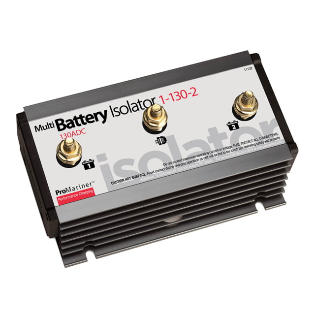 ProMariner Battery Isolator - 1 Alternator - 2 Battery - 130 AMP One Size - Promariner