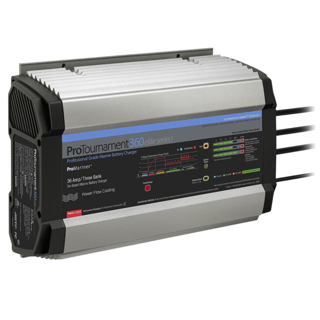 ProMariner ProTournament 360 Elite Series3 3-Bank On-Board Marine Battery Charger One Size - Promariner