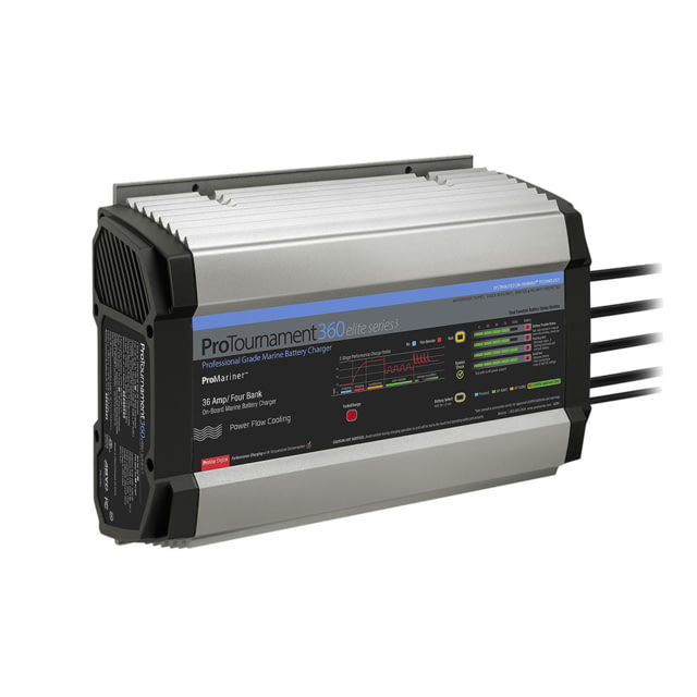ProMariner ProTournament 360 Elite Series3 4-Bank On-Board Marine Battery Charger One Size - Promariner