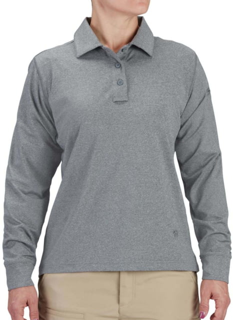 Propper EdgeTec Long Sleeve Polo - Women's Heather Grey 3XL