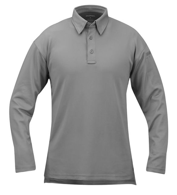 Propper I.C.E. Men's Performance Polo - Long Sleeve T-Shirt Grey 2XL Regular