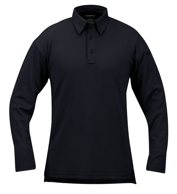 Propper I.C.E. Mens Performance Polo - Long Sleeve T-Shirt LAPD Navy Medium Regular