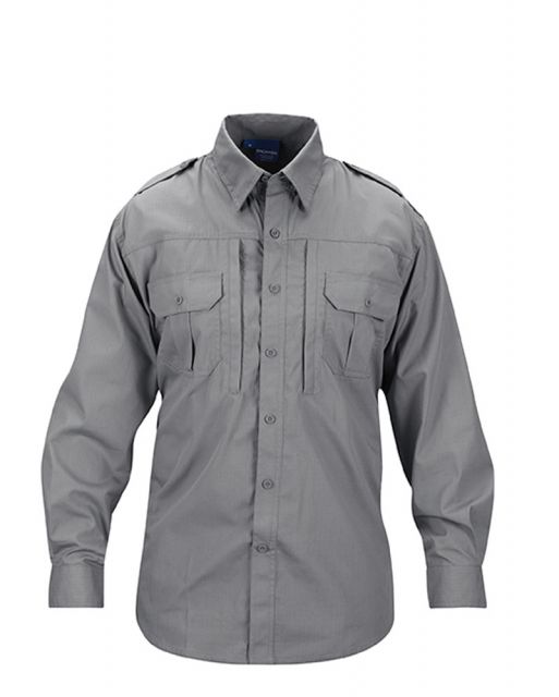 Propper Lightweight Tactical Long Sleeve Shirt - Men's Grey Extra Large Regular
