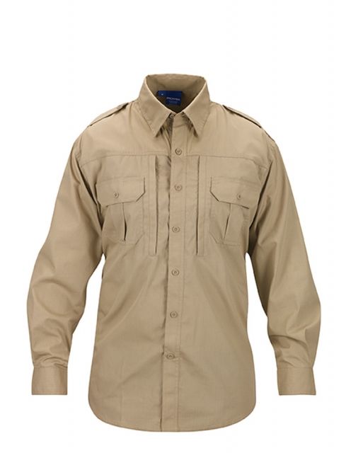 Propper Lightweight Tactical Long Sleeve Shirt - Men's Khaki Extra Large Regular
