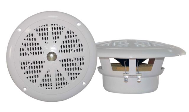 Pyle 4in Pair Marine Speakers White - Pyle