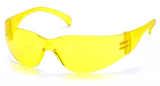 Pyramex 4100 Series Safety Eyewear - Amber-Hardcoated Lens Amber Frame - Pyramex