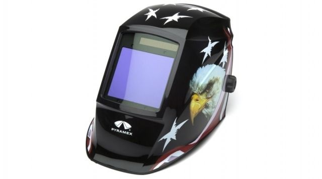 Pyramex Auto Darkening Helmet w/Digital Controls American Eagle - Pyramex