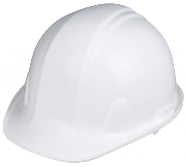 Pyramex Cap Style 6 Point Snap Lock Suspension Hard Hats White - Pyramex
