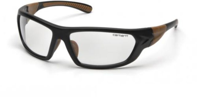 Carhartt Carbondale Safety Glasses Clear Lens w/ Black/Tan Frame Case of 12 - Carhartt