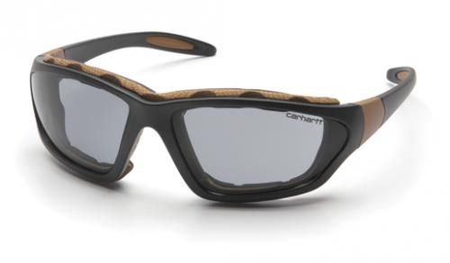 Carhartt Carthage Safety Glasses Clear Anti-fog Lens w/ Black/Tan Frame CHB410DTP - Carhartt