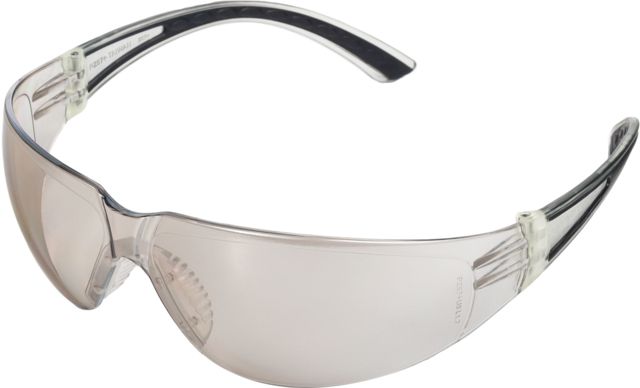 Pyramex Cortez Safety Glasses - Indoor/Outdoor Mirror Lens Black Temples Frame - Pyramex