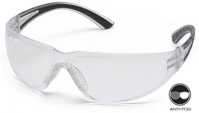 Pyramex Cortez Safety Eyewear - Black Temples Frame and Clear Lens - Pyramex