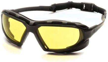 Pyramex Highlander XP Safety Glasses Amber Anti-Fog Lens - Pyramex