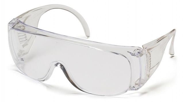 Pyramex Solo Safety Glasses w/Clear Lenses Clear - Pyramex