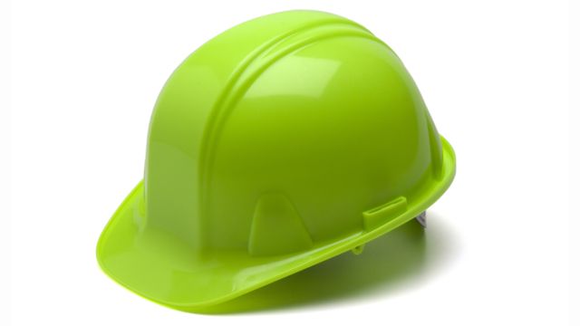 Pyramex Standard Shell 4 Pt - Snap Lock Suspension Hi Vis Lime - Pyramex