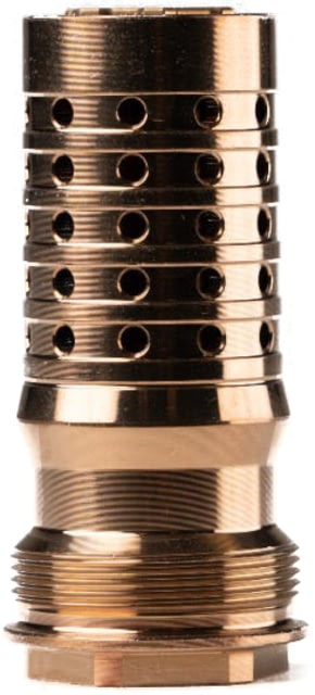 Q, LLC. Cherry Bomb Rear End XL M18.5x1 Fast Attach Muzzle Brake Tapered Mount for 8.6 BLK Fits 90 Degree Shoulder RE-CBXL-M18X1.5 - Q, LLC.