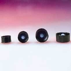 Qorpak Black Phenolic Screw Caps Poly-Seal Liner Qorpak  Case