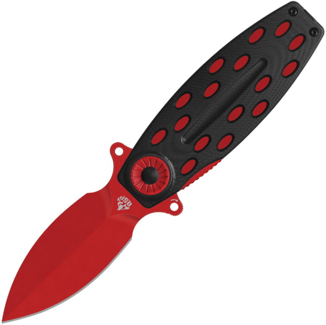 QSP Knife Beetle Linerlock Black/Red - Qsp Knife
