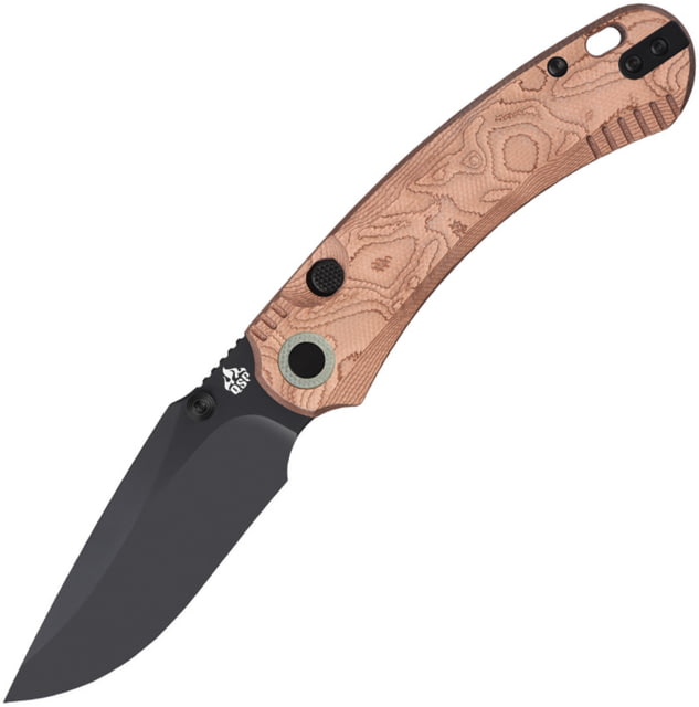 QSP Knife Coyote Button Linerlock Cppr - Qsp Knife